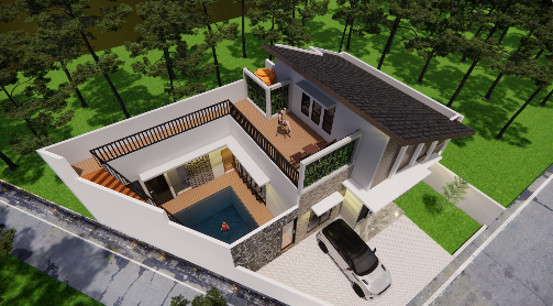 Desain Rumah Pro ID 2 Lantai 9X12M – Paket Lengkap Gambar Kerja + RAB Siap Bangun - Gambar 7